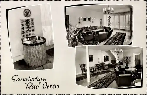 Ak Bad Oexen Eidinghausen Bad Oeynhausen in Westfalen, Blick ins Sanatorium