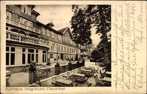 Ak Clausthal Zellerfeld im Oberharz, Kurhaus Voigtslust