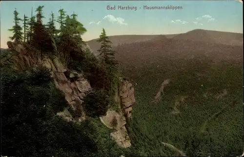 Ak Bad Harzburg am Harz, Hausmannsklippen