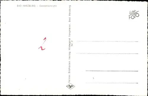 Ak Bad Harzburg in Niedersachsen, Gesamtansicht