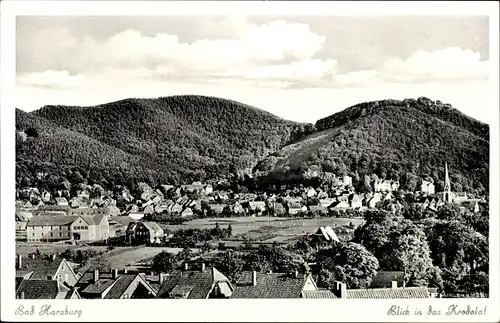 Ak Bad Harzburg in Niedersachsen, Blick in das Krodotal