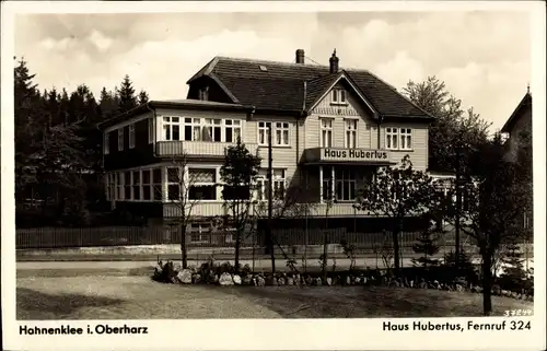 Ak Hahnenklee Bockswiese Goslar im Harz, Haus Hubertus