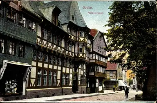 Ak Goslar in Niedersachsen, Marktstraße
