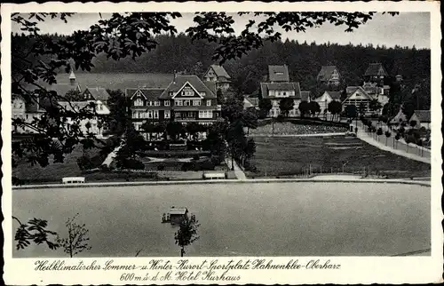 Ak Hahnenklee Bockswiese Goslar im Harz, Hotel Kurhaus Hahnenklee