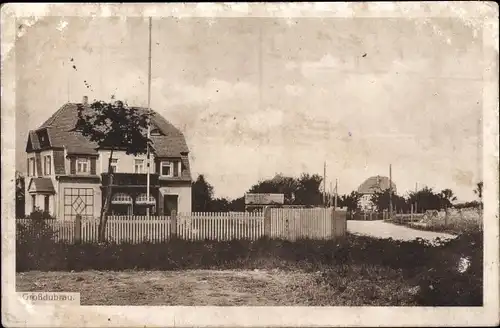 Ak Großdubrau in Sachsen, Straßenpartie, Villa, Geschäft