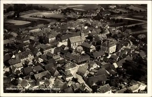 Ak Hofheim in Unterfranken, Fliegeraufnahme vom Ort