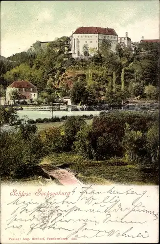 Ak Frankenberg an der Zschopau Sachsen, Schloss Sachsenburg