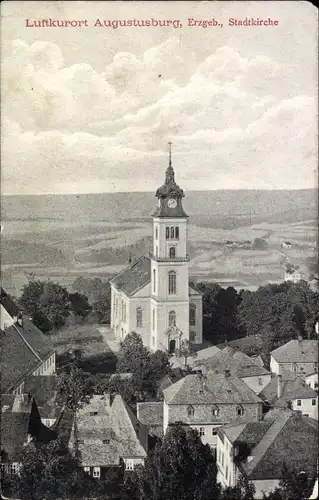 Ak Augustusburg im Erzgebirge, Stadtkirche