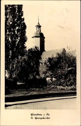 Ak Glauchau in Sachsen, St. Georgskirche