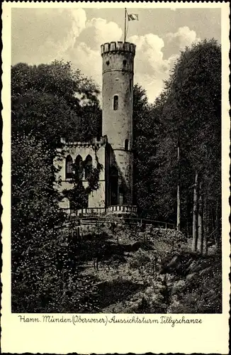 Ak Hann. Münden in Niedersachsen, Aussichtsturm Tillyschanze