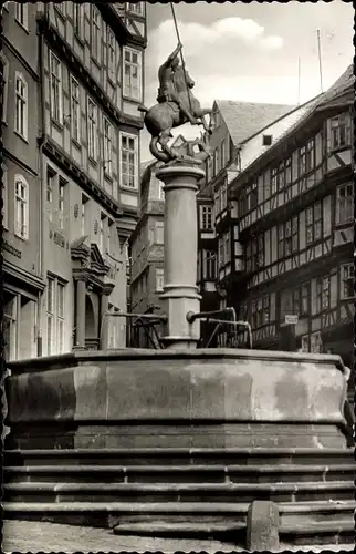 Ak Marburg an der Lahn, Marktbrunnen