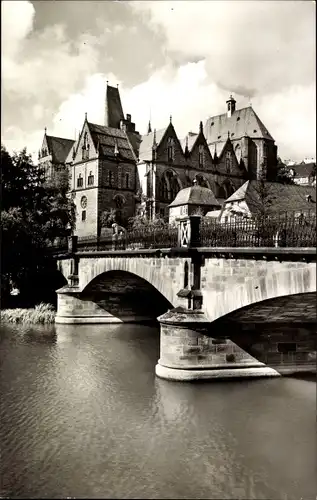 Ak Marburg an der Lahn, Philippsuniversität, Weidenhäuser Brücke