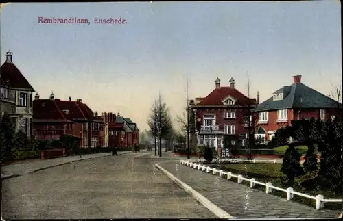 Ak Enschede Overijssel Niederlande, Rembrandtlaan