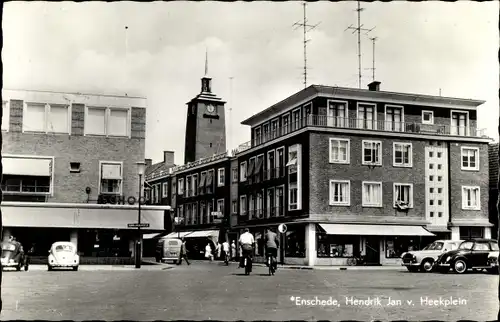 Ak Enschede Overijssel Niederlande, Hendrik Jan v. Heekplein, Automobile