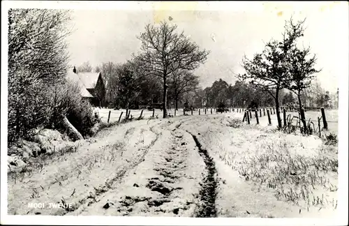 Ak Twente Overijssel Niederlande, Mooi Twente, Winterlandschaft