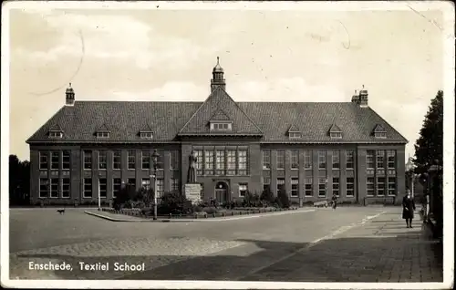 Ak Enschede Overijssel Niederlande, Textiel School