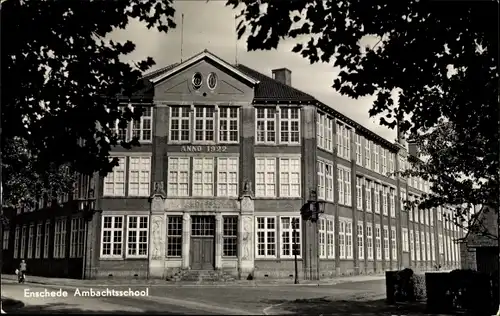 Ak Enschede Overijssel Niederlande, Ambachtschool