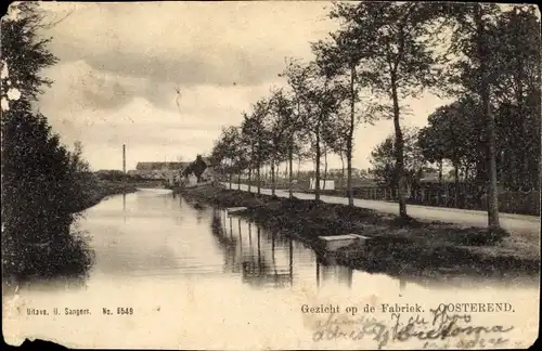 Ak Oosterend Easterein Friesland Niederlande, Gezicht op de Fabriek