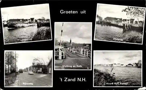 Ak 't Zand Nordholland, Vlotbrug, Noord Holl. Kanaal, Kern, Rijksweg