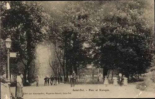 Ak Saint Dié des Vosges, Parc, Kiosque