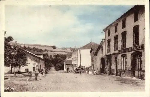 Ak L'Hôpital sous Rochefort Loire, Rue Nationale, Rue principale