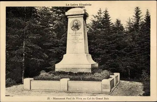 Ak Loire, Monument Paul de Vivie au Col du Grand Bois