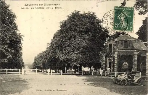 Ak Montereau Seine et Marne, Avenue du Chateau de La Brosse