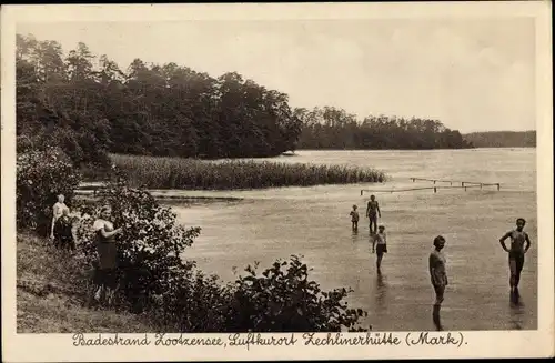 Ak Zechlinerhütte Stadt Rheinsberg, Badestrand Zootzensee