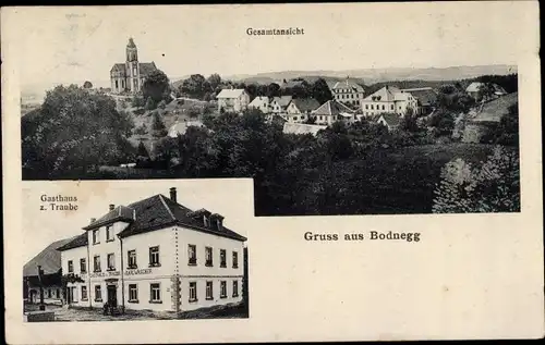 Ak Bodnegg in Baden Württemberg, Gasthaus zur Traube, Totalansicht