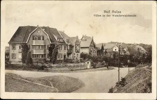 Ak Bad Sulza in Thüringen, Villensiedlung in der Wunderwaldstraße