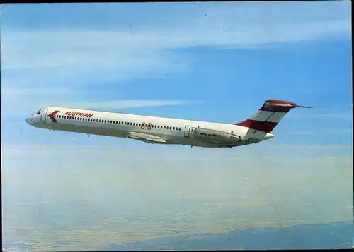 Ak Passagierflugzeug, Austrian Airlines, Douglas DC9-81