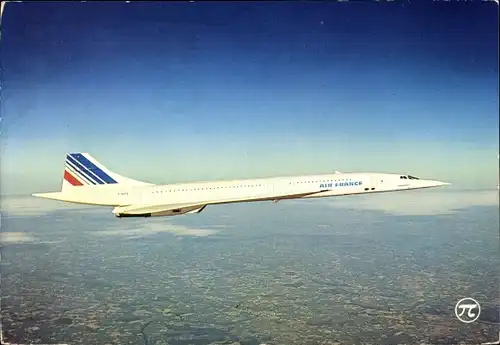 Ak Französisches Passagierflugzeug, Überschallflugzeug Concorde, Air France