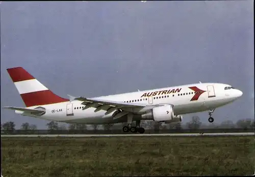 Ak Austrian Airlines, Passagierflugzeug, OE LAA, Airbus A 310 324