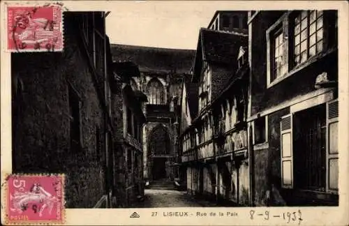 Ak Lisieux Calvados, Rue de la Paix