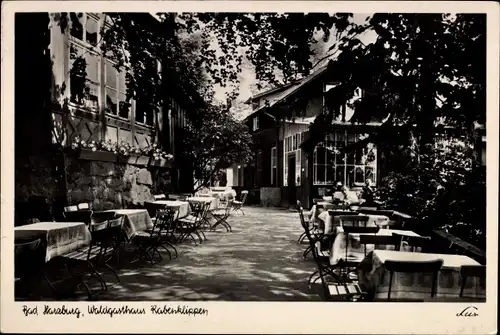 Ak Bad Harzburg in Niedersachsen, Waldgasthaus Rabenklippen