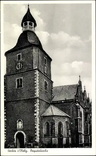 Ak Vechta in Oldenburg, Propsteikirche, Gesamtansicht