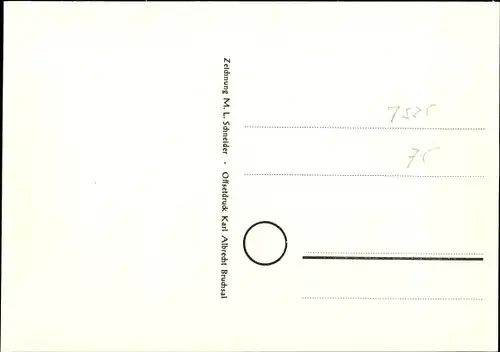 Künstler Ak Schneider, M. L., Mingolsheim Bad Schönborn in Baden, Teilansicht mit Kirche