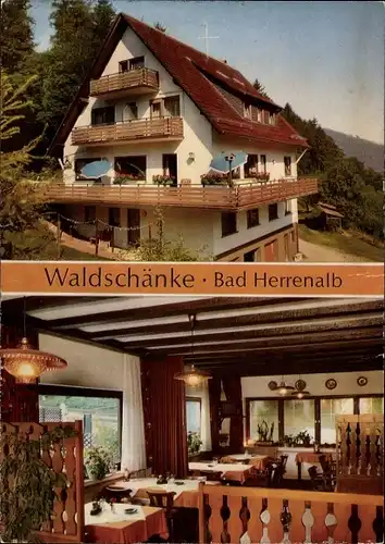 Ak Bad Herrenalb im Schwarzwald, Waldschänke