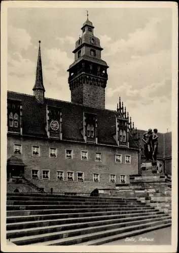 Ak Zeitz im Burgenlandkreis, Rathaus