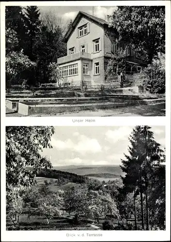 Ak Darsberg Neckarsteinach in Hessen Waldeck, Landheim des Hölderlingymnasiums Heidelberg