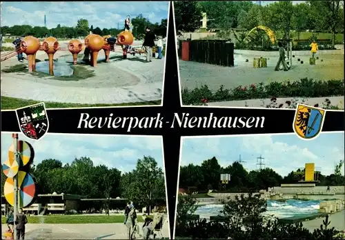 Ak Gelsenkirchen im Ruhrgebiet, Revierpark Nienhausen, Wappen