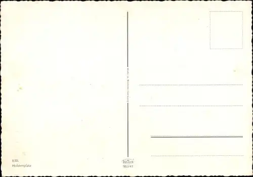 Ak Hansestadt Kiel, Holstenplatz