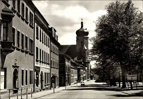 Ak Marienberg im Erzgebirge Sachsen, Markt