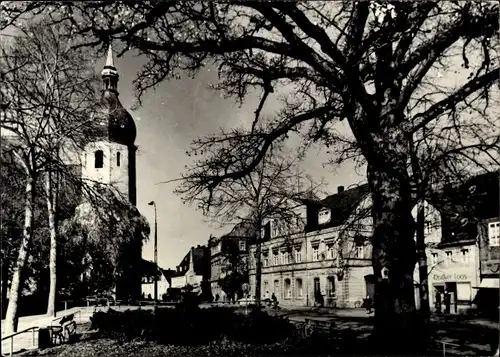 Ak Olbernhau im Erzgebirge, Straßenpartie