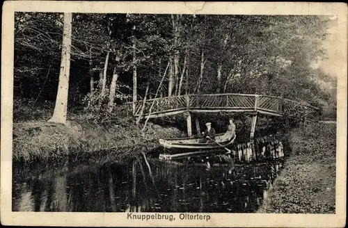 Ak Olterterp Friesland Niederlande, Knuppelbrug