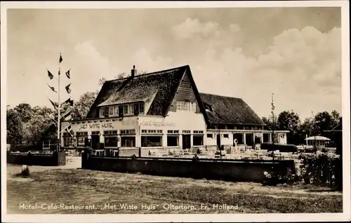 Ak Olterterp Friesland Niederlande, Hotel Café Restaurant "Het Witte Huis"