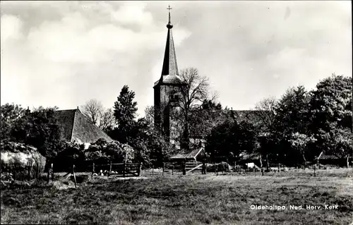 Ak Oldeholtpade Friesland Niederlande, Ned. Herv. Kerk