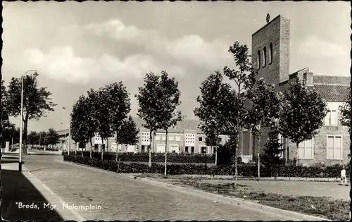 Ak Breda Nordbrabant Niederlande, Mgr. Molensplein, Kirche