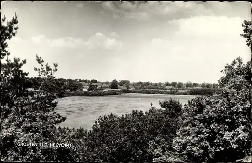 Ak Helvoirt Vught Nordbrabant, Panorama, Landschaft, Blick auf den Ort