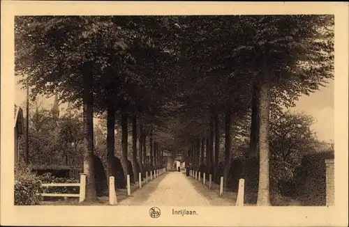 Ak Huijbergen Nordbrabant, Inrijlaan, Allee